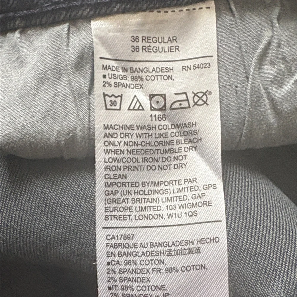 2 NEW pairs Gap jeans NWOT Size 36